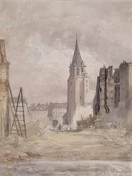 Demolition of Saint-Germain-des-Pres, c. 1867-68